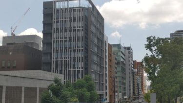 外観はほぼ完成・・・新「伊予銀行名古屋支店ビル」2024年7月