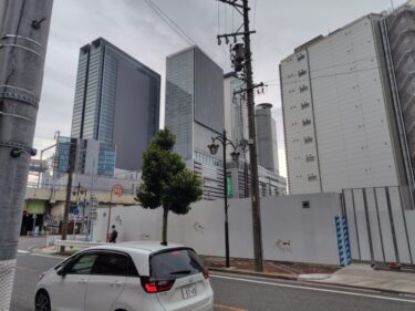 駅西に新たな高層オフィスビル・・・「【仮称】サムティ名古屋市中村区則武1丁目オフィスビル 新築工事」2024年7月