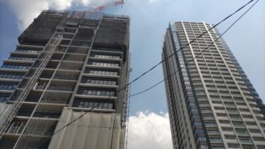 さらに上に・・・「【仮称】グランドメゾン池下ザ・タワーⅡ」建設状況 2024年8月