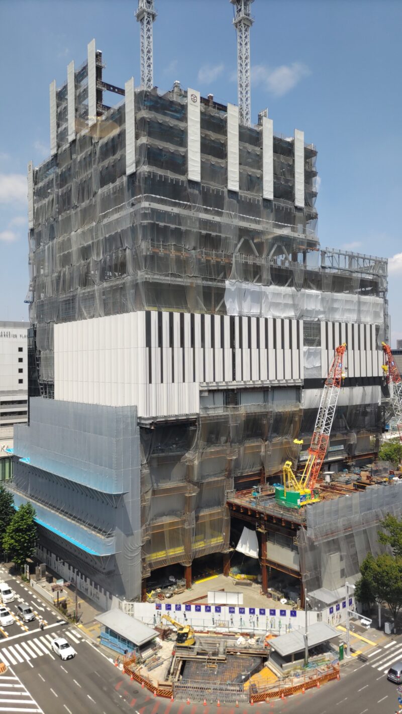 早くも外壁が・・・「ザ・ランドマーク名古屋栄」(【仮称】錦三