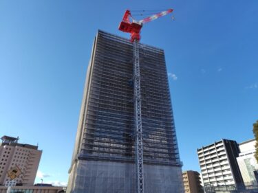 準備は着々と・・・「千種ニュータワービル」解体工事 2025年3月