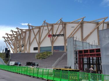 いよいよ完成へ・・・「IGアリーナ(新愛知県体育館)」建設状況   2025年4月