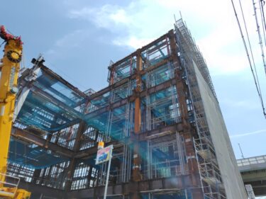 名駅南にポルシェの大型販売店・・・「【仮称】名古屋市中村区名駅南4丁目」建設工事 2025年5月