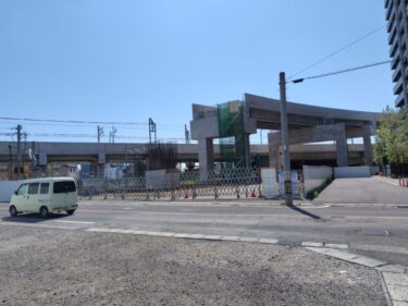 三河線の高架化工事も着々と・・・「名鉄知立駅付近連続立体交差事業」2025年５月