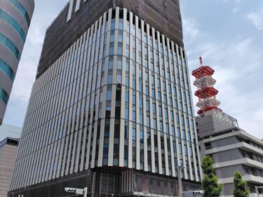 躯体はすでに最上階・・・「栄トリッドスクエア」(【仮称】S2計画)建設状況 2025年6月