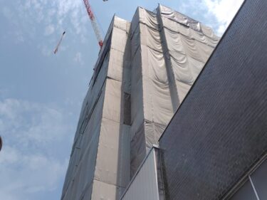 躯体はすでに最上階！？・・・「【仮称】大須テナントビル新築工事」2025年6月