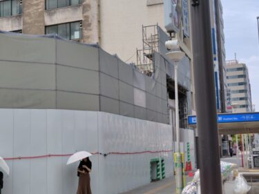 跡地開発に注目！？・・・「名神ビル」解体工事が終盤 2025年7月