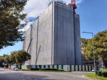 すでに躯体は最上階・・・「名古屋地方第４合同庁舎」建設状況　2025年10月