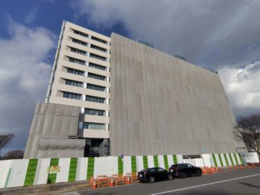 外観の一部がお目見え・・・「名古屋地方第４合同庁舎」新築工事　2025年12月