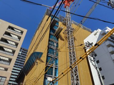 最上階まであと一息・・・高層オフィスビル「【仮称】THE　PEAK」建設状況　2026年2月