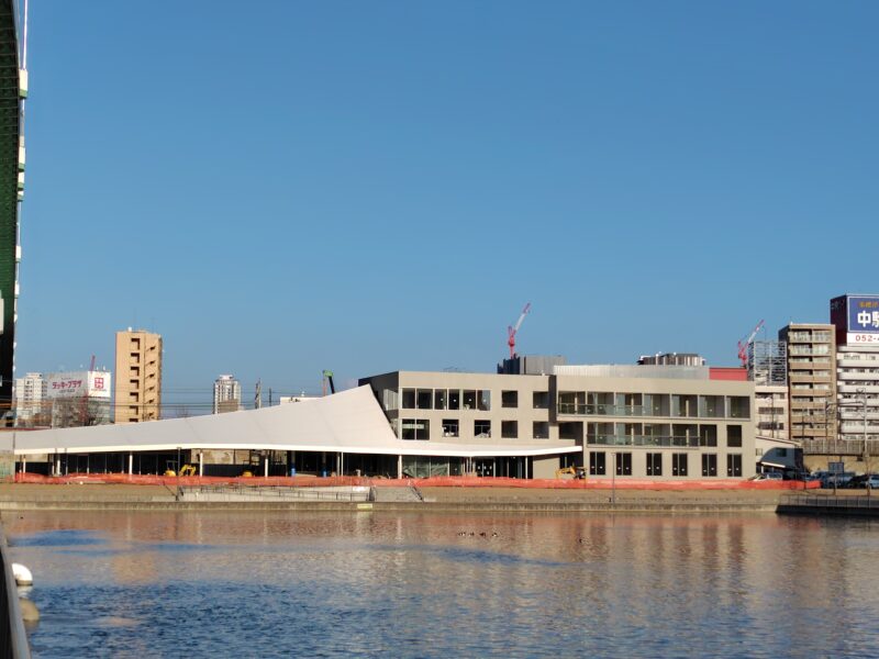 ホテル棟もお目見え・・・中川運河堀止開発「NAKAGAWA CANAL DOORS