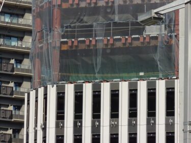 外装工事もスタート・・・高層オフィスビル「長谷工名駅南ビル」建設状況　2026年9月